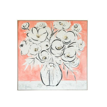 White Rose Oil Painting