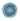 A round blue wool rug with a textured design, also visible are the anti-skid TPR bottom and the vacuum/hand wash cold care instructions.