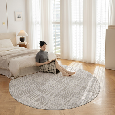 Minimal Round Rug