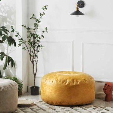 Italian Faux Leather Ottoman