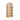 Natural rattan shelving unit with rounded top and four shelves, stylish home decor furniture