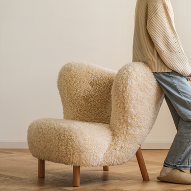 Bouclé Wingback Sofa
