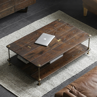 Square Roots Oakwood Coffee Table