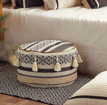 Morocco Hand-Woven Pouf
