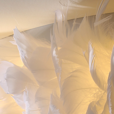 Feather Ceiling Light- 3 Light Temperature