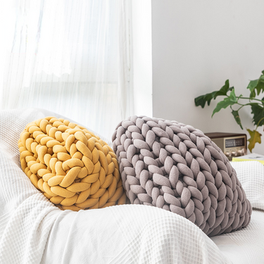 Seamless Knitted Cushion
