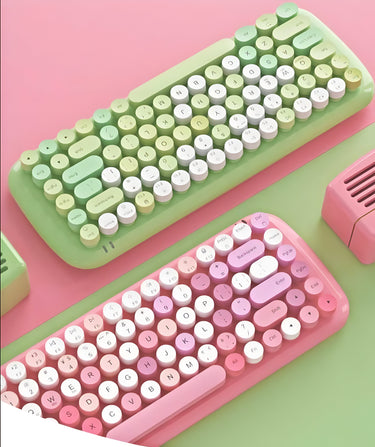 Bluetooth Membrane Keyboard-Matcha