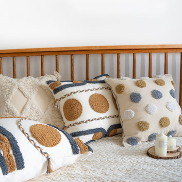 Greece Tufted Dot Cushion