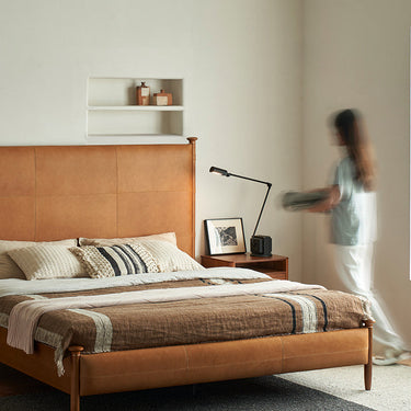 Raymond Leather Bed Frame