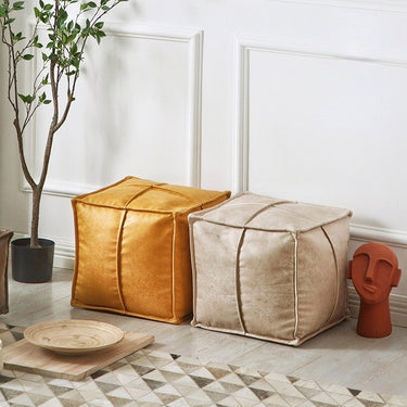 Italian Leatheraire Ottoman