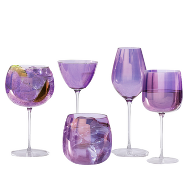 UK LSA Purple Crystal Glass