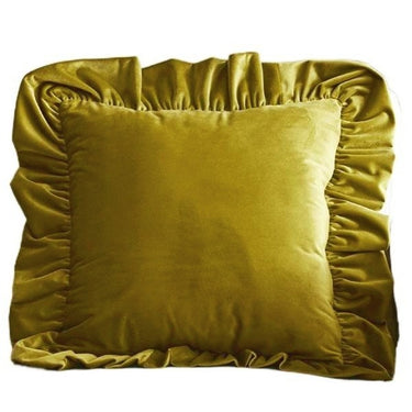 Velvet Ruffle Cushion