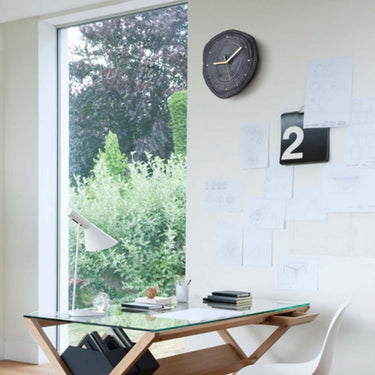 Charcoal Wood Clock