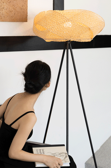 Bamboo Floor Lamp