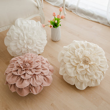 Handwoven Floral Cushion