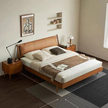 Asiades Leather Bed Frame