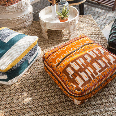 Handwoven Morocco Pouf