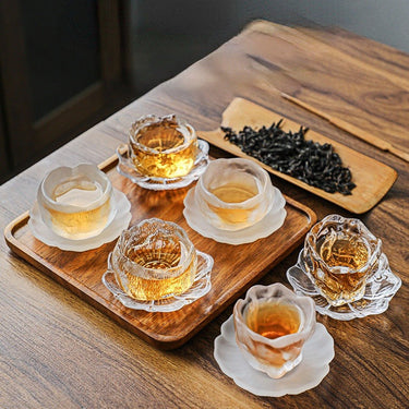 切り椿 Japan Sake Glass