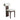 Modern dining chair with boucle white upholstery and dark wood frame from LaFloria Home Décor