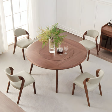 Walnut Leather Chair